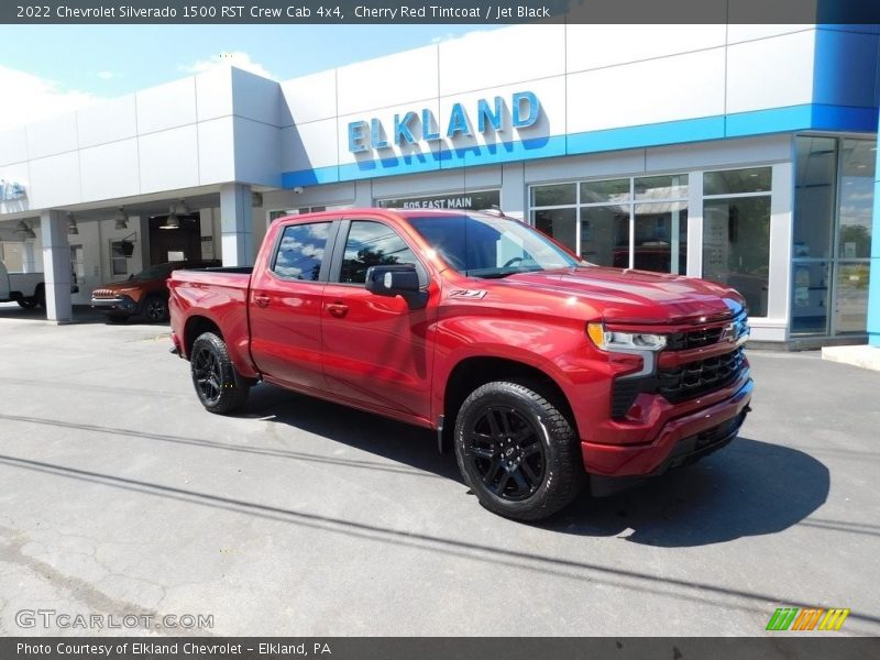 Cherry Red Tintcoat / Jet Black 2022 Chevrolet Silverado 1500 RST Crew Cab 4x4