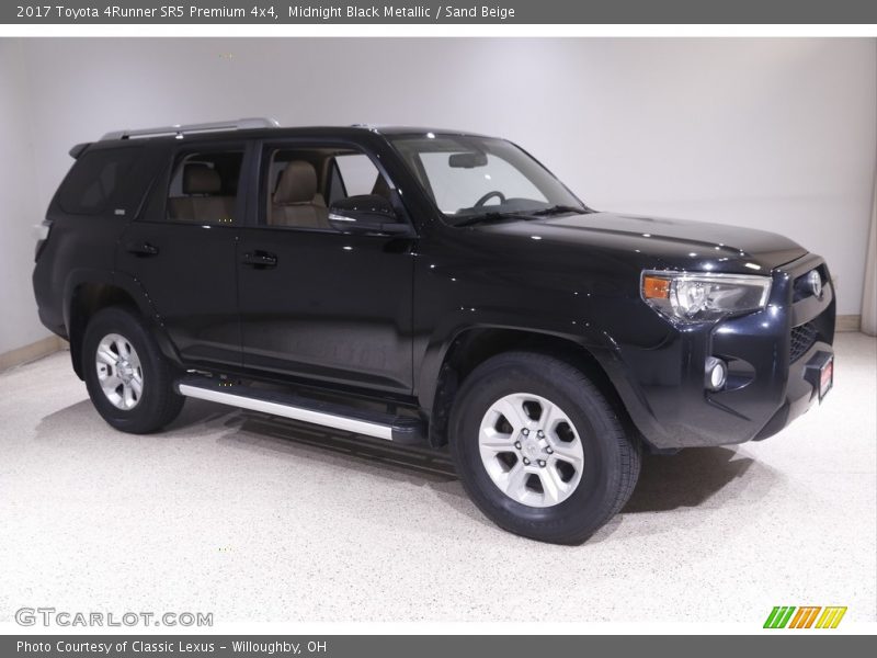 Midnight Black Metallic / Sand Beige 2017 Toyota 4Runner SR5 Premium 4x4