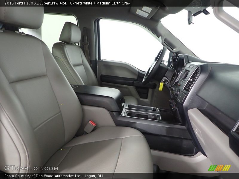 Oxford White / Medium Earth Gray 2015 Ford F150 XL SuperCrew 4x4
