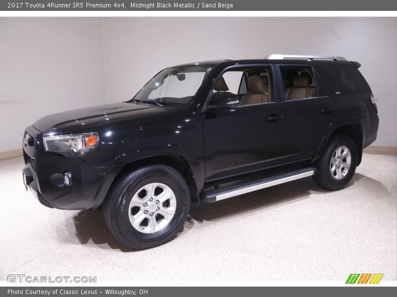 Midnight Black Metallic / Sand Beige 2017 Toyota 4Runner SR5 Premium 4x4