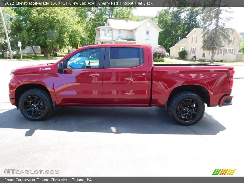 Cherry Red Tintcoat / Jet Black 2022 Chevrolet Silverado 1500 RST Crew Cab 4x4