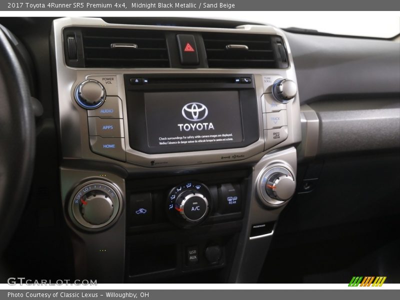 Midnight Black Metallic / Sand Beige 2017 Toyota 4Runner SR5 Premium 4x4