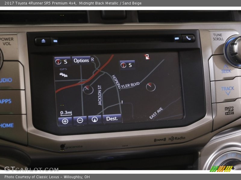 Midnight Black Metallic / Sand Beige 2017 Toyota 4Runner SR5 Premium 4x4