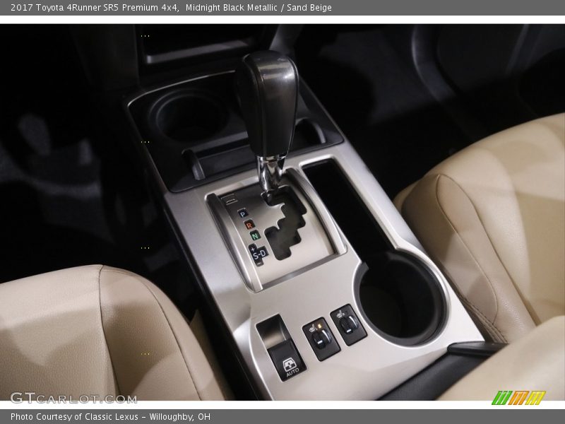 Midnight Black Metallic / Sand Beige 2017 Toyota 4Runner SR5 Premium 4x4