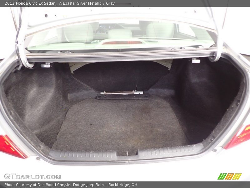 Alabaster Silver Metallic / Gray 2012 Honda Civic EX Sedan