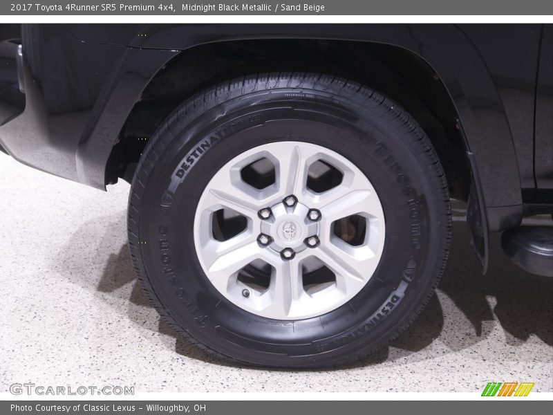 Midnight Black Metallic / Sand Beige 2017 Toyota 4Runner SR5 Premium 4x4