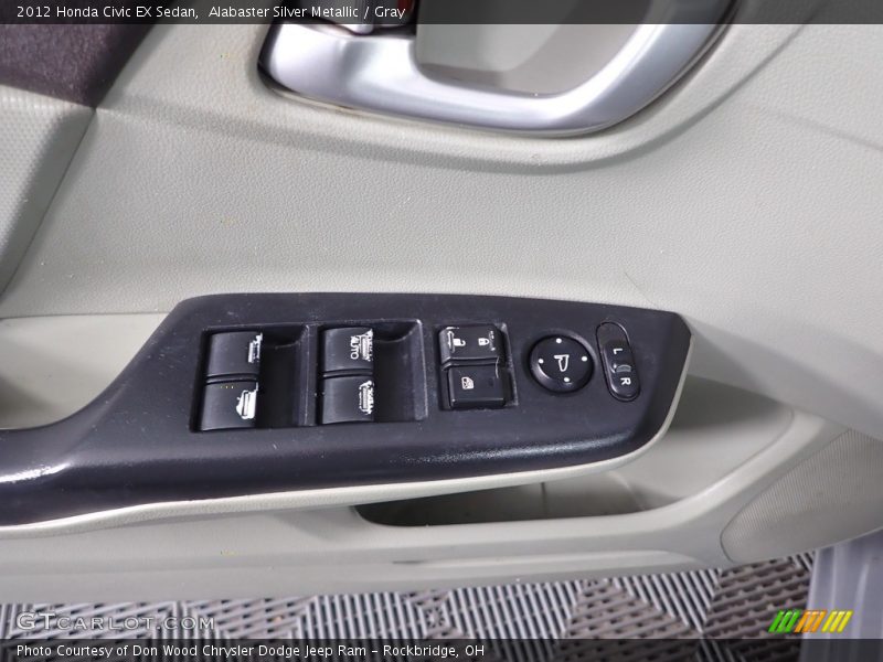 Alabaster Silver Metallic / Gray 2012 Honda Civic EX Sedan