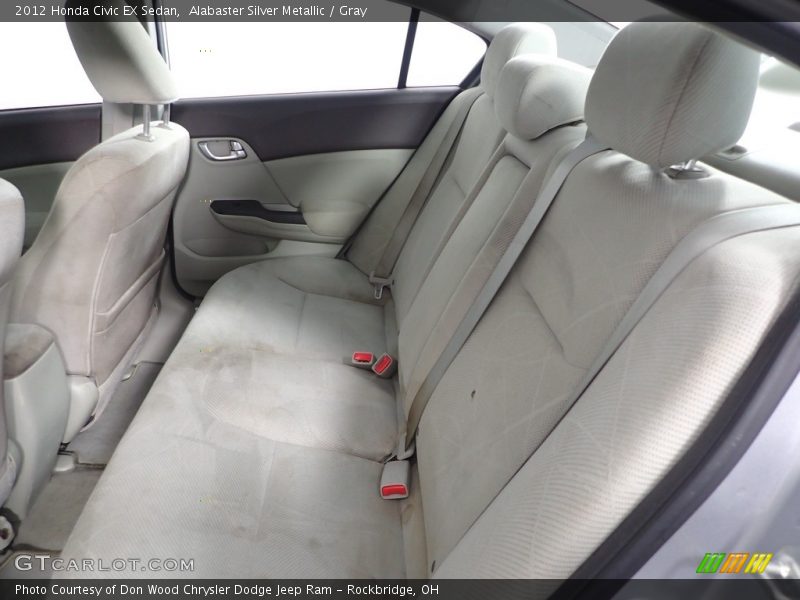 Alabaster Silver Metallic / Gray 2012 Honda Civic EX Sedan