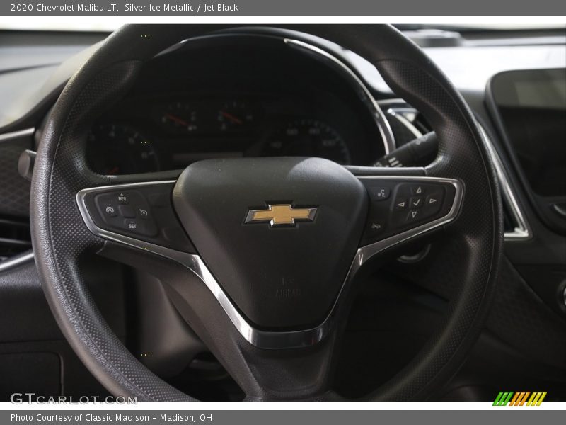 Silver Ice Metallic / Jet Black 2020 Chevrolet Malibu LT