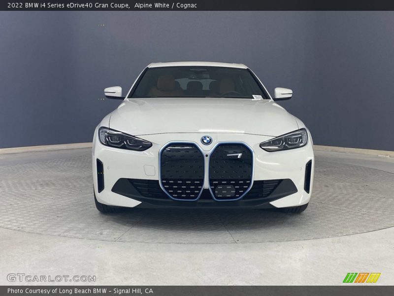 Alpine White / Cognac 2022 BMW i4 Series eDrive40 Gran Coupe