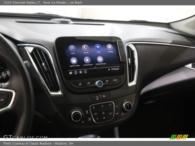 Silver Ice Metallic / Jet Black 2020 Chevrolet Malibu LT