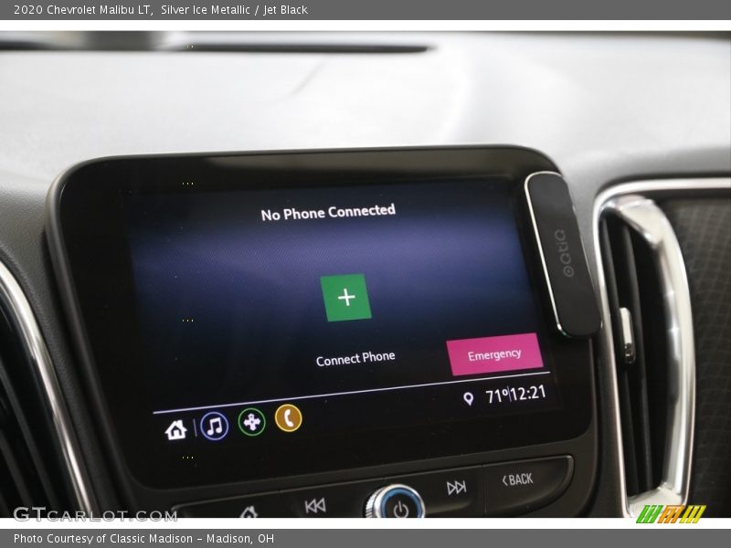 Silver Ice Metallic / Jet Black 2020 Chevrolet Malibu LT