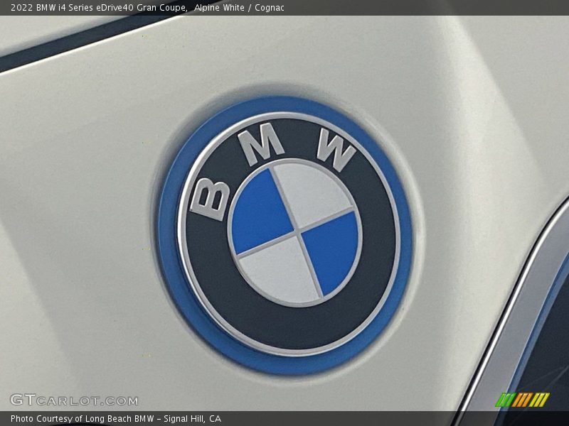 Alpine White / Cognac 2022 BMW i4 Series eDrive40 Gran Coupe