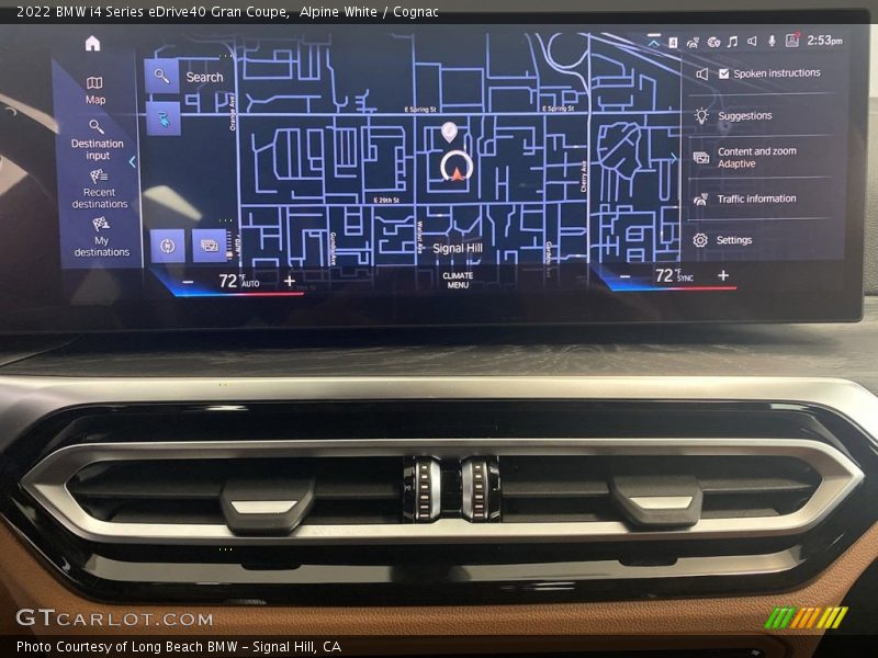 Navigation of 2022 i4 Series eDrive40 Gran Coupe