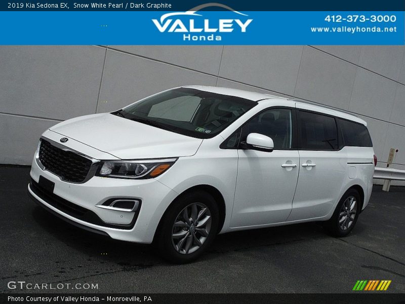 Snow White Pearl / Dark Graphite 2019 Kia Sedona EX