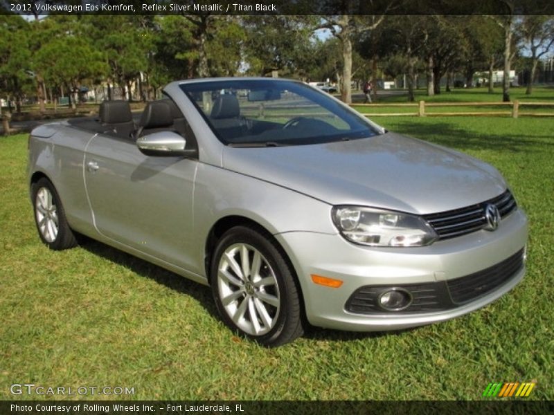 Reflex Silver Metallic / Titan Black 2012 Volkswagen Eos Komfort