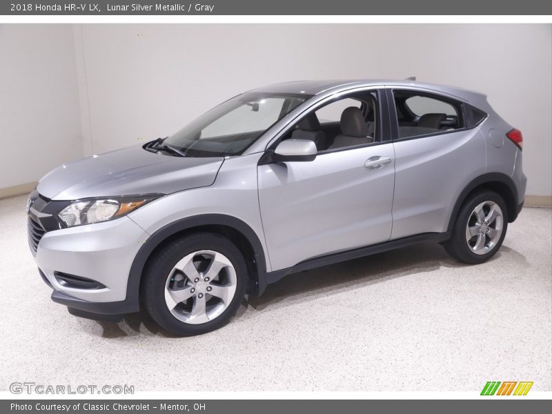 Lunar Silver Metallic / Gray 2018 Honda HR-V LX
