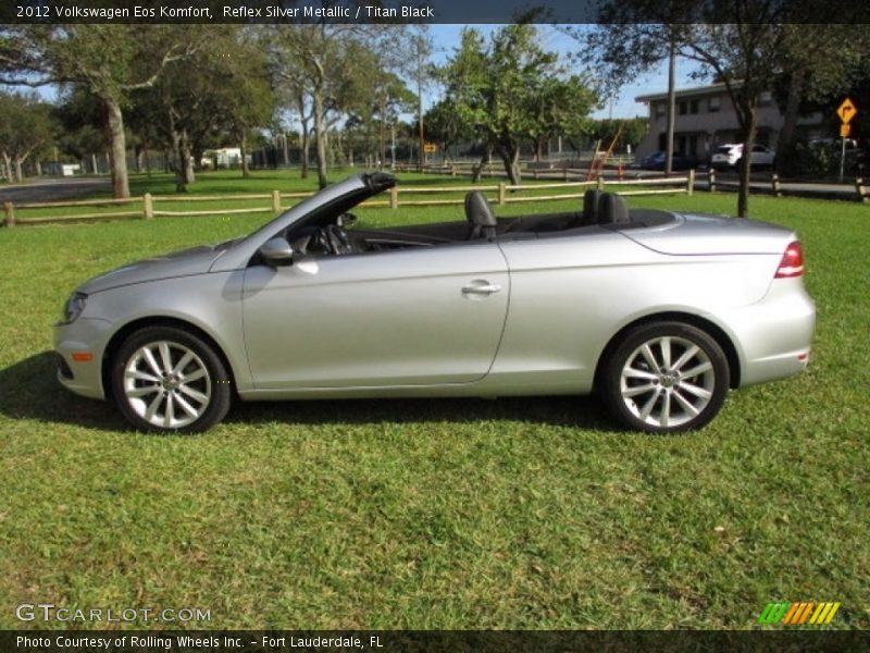 Reflex Silver Metallic / Titan Black 2012 Volkswagen Eos Komfort