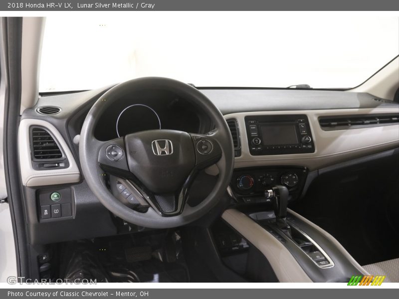 Lunar Silver Metallic / Gray 2018 Honda HR-V LX