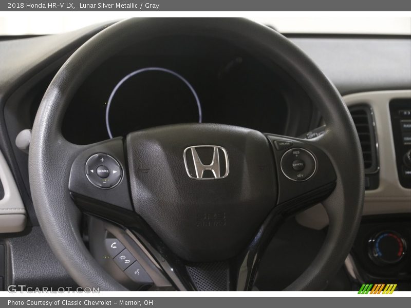 Lunar Silver Metallic / Gray 2018 Honda HR-V LX