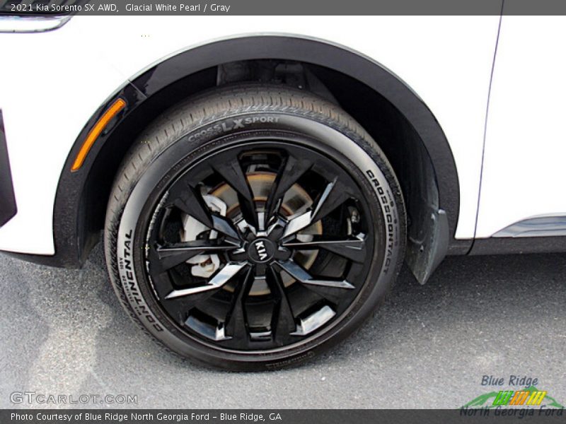 Glacial White Pearl / Gray 2021 Kia Sorento SX AWD