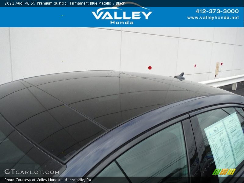 Firmament Blue Metallic / Black 2021 Audi A6 55 Premium quattro