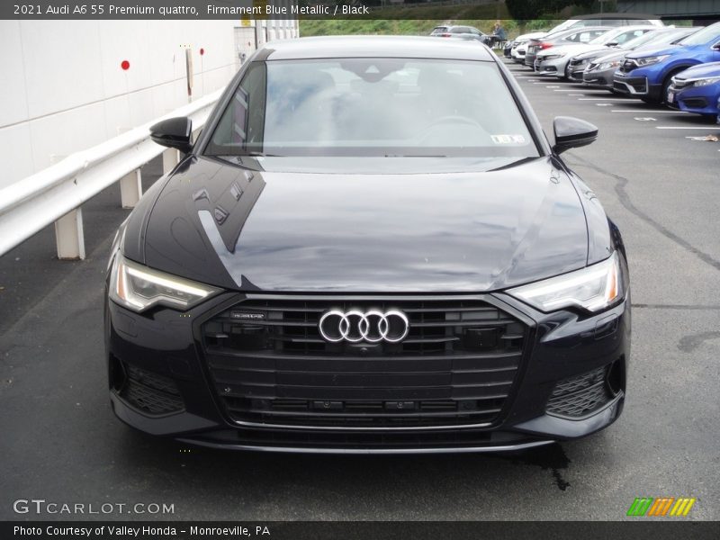 Firmament Blue Metallic / Black 2021 Audi A6 55 Premium quattro