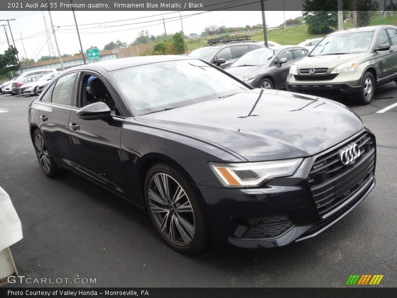 Front 3/4 View of 2021 A6 55 Premium quattro