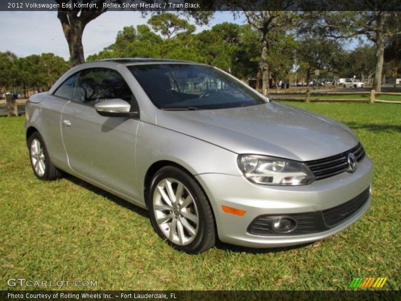 Reflex Silver Metallic / Titan Black 2012 Volkswagen Eos Komfort