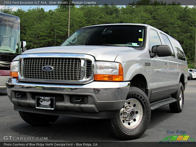Silver Metallic / Medium Graphite 2001 Ford Excursion XLT 4x4