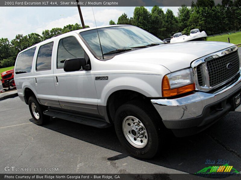 Silver Metallic / Medium Graphite 2001 Ford Excursion XLT 4x4