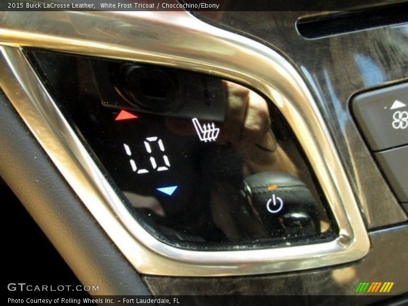 White Frost Tricoat / Choccochino/Ebony 2015 Buick LaCrosse Leather