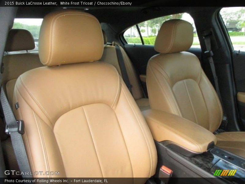 White Frost Tricoat / Choccochino/Ebony 2015 Buick LaCrosse Leather
