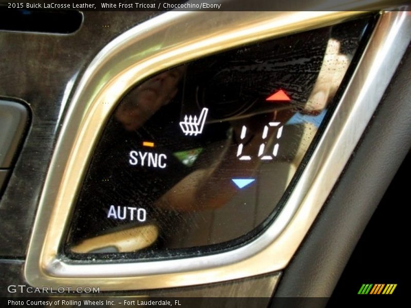 White Frost Tricoat / Choccochino/Ebony 2015 Buick LaCrosse Leather