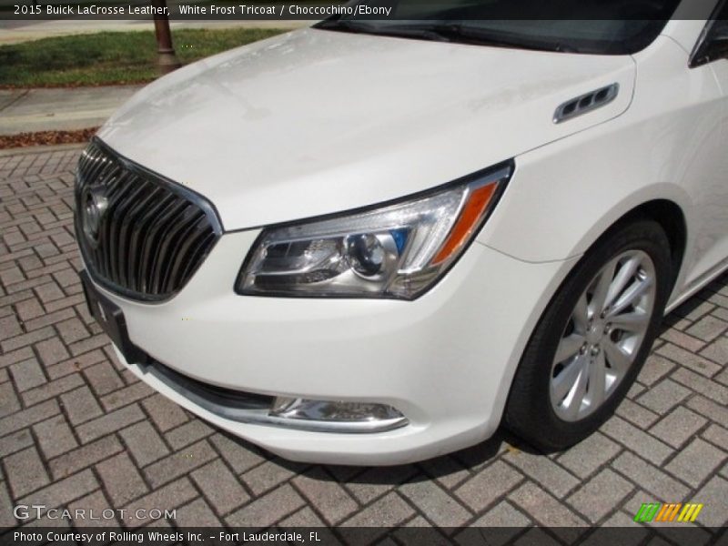 White Frost Tricoat / Choccochino/Ebony 2015 Buick LaCrosse Leather