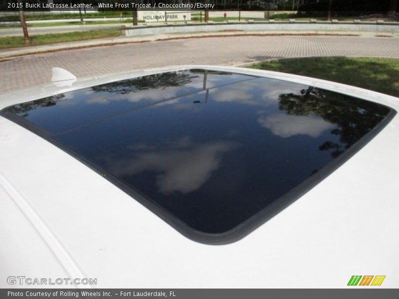 White Frost Tricoat / Choccochino/Ebony 2015 Buick LaCrosse Leather