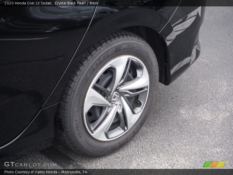 Crystal Black Pearl / Black 2020 Honda Civic LX Sedan