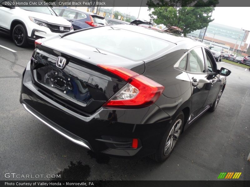Crystal Black Pearl / Black 2020 Honda Civic LX Sedan