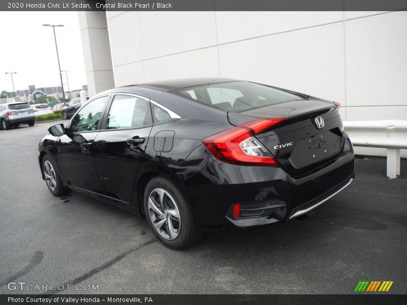 Crystal Black Pearl / Black 2020 Honda Civic LX Sedan