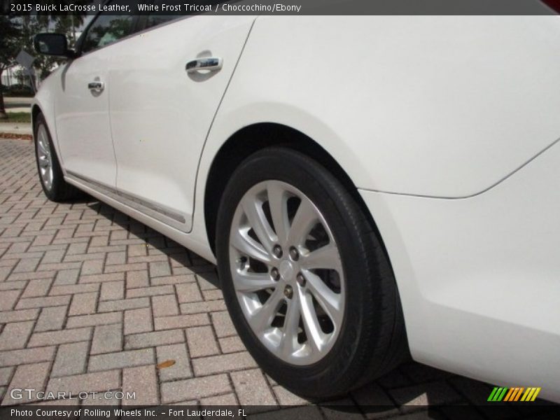 White Frost Tricoat / Choccochino/Ebony 2015 Buick LaCrosse Leather