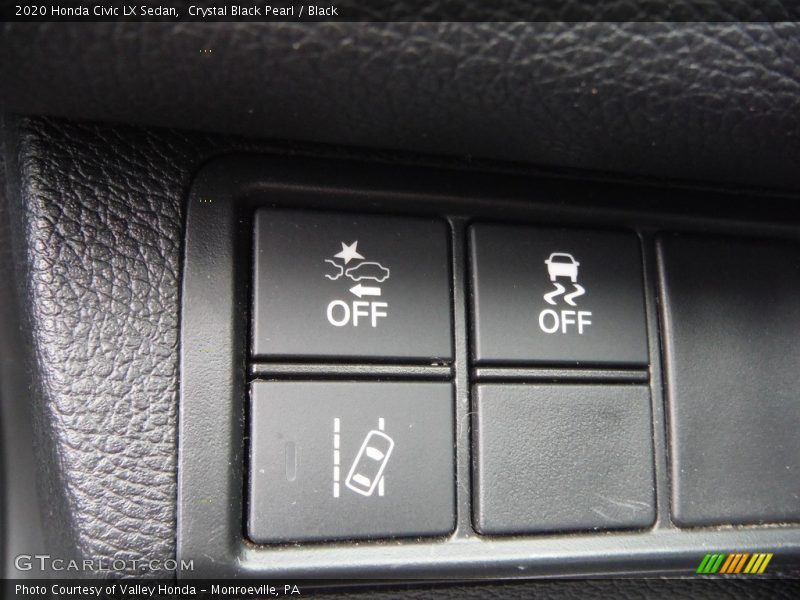 Crystal Black Pearl / Black 2020 Honda Civic LX Sedan