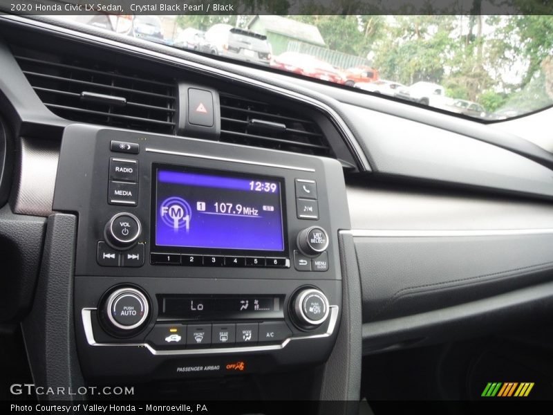 Crystal Black Pearl / Black 2020 Honda Civic LX Sedan