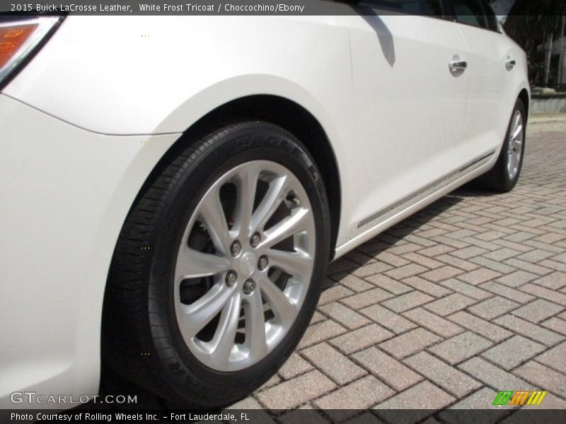 White Frost Tricoat / Choccochino/Ebony 2015 Buick LaCrosse Leather