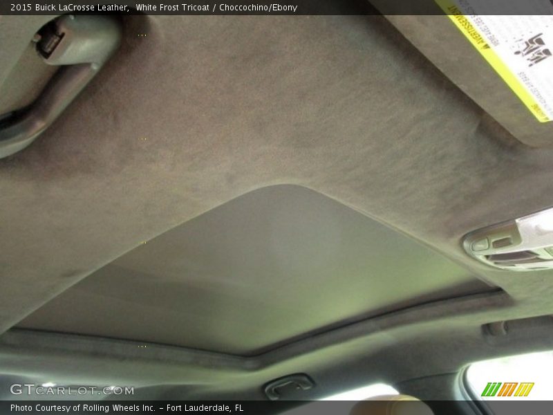 White Frost Tricoat / Choccochino/Ebony 2015 Buick LaCrosse Leather