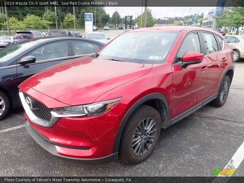 Soul Red Crystal Metallic / Black 2019 Mazda CX-5 Sport AWD