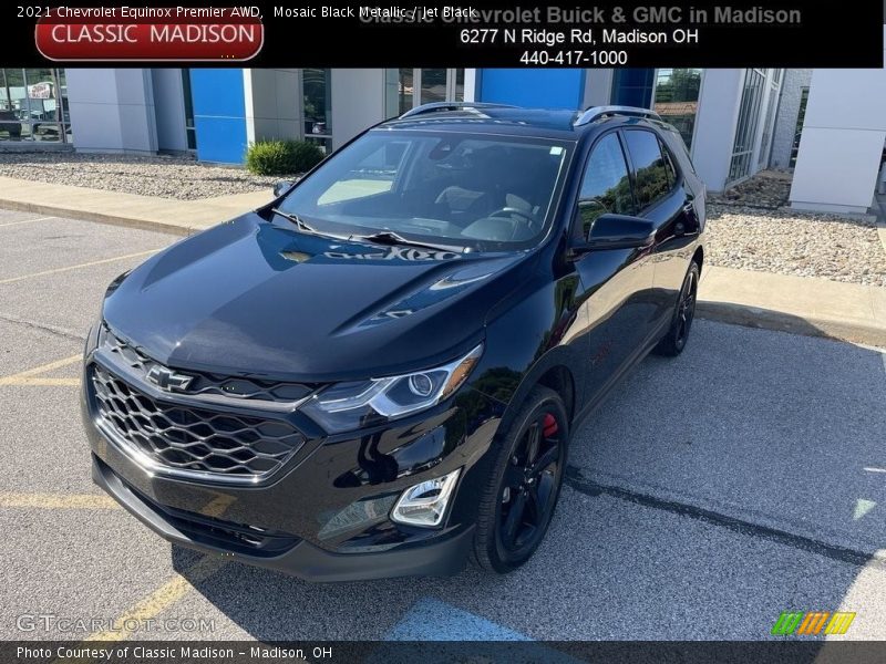 Mosaic Black Metallic / Jet Black 2021 Chevrolet Equinox Premier AWD