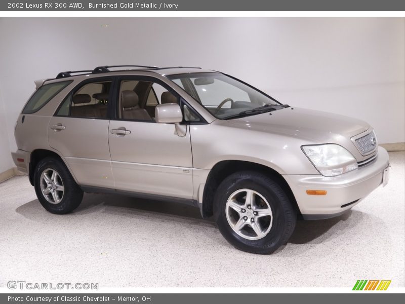 Burnished Gold Metallic / Ivory 2002 Lexus RX 300 AWD