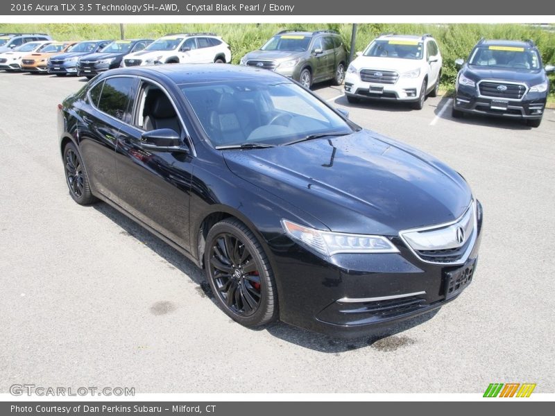 Crystal Black Pearl / Ebony 2016 Acura TLX 3.5 Technology SH-AWD