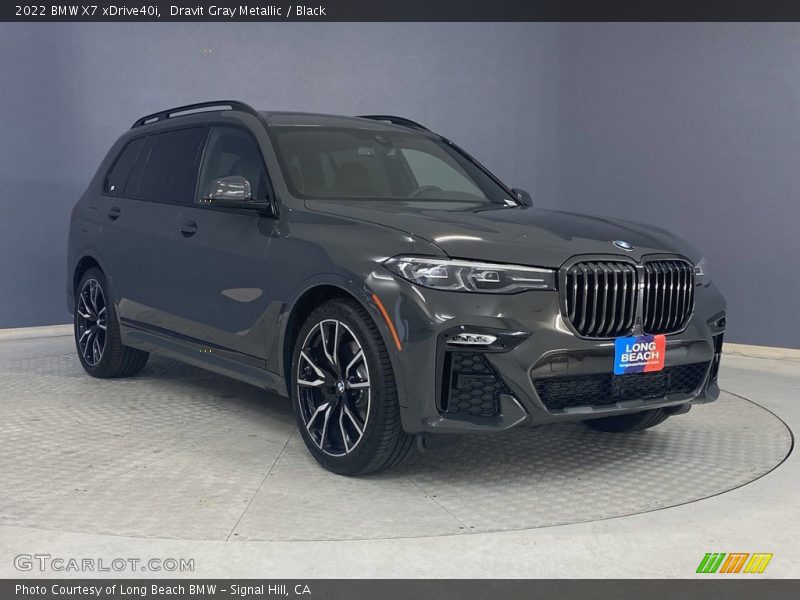 Dravit Gray Metallic / Black 2022 BMW X7 xDrive40i