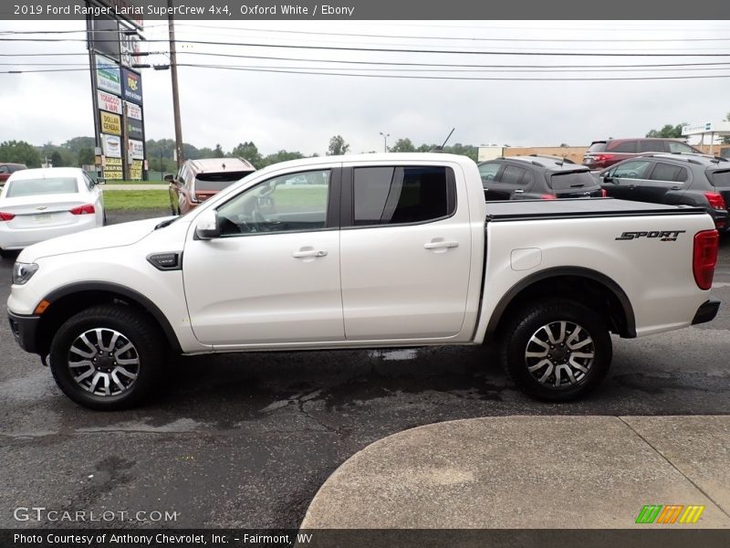 Oxford White / Ebony 2019 Ford Ranger Lariat SuperCrew 4x4